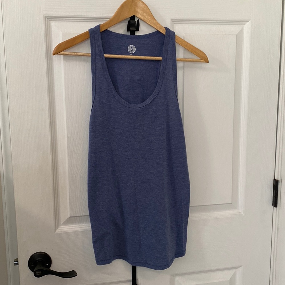 Women blue tank